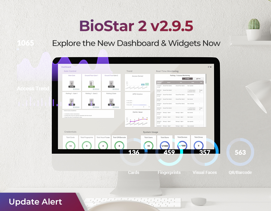 Giao diện phần mềm BioStar 2 New update BioStar 2.9.5