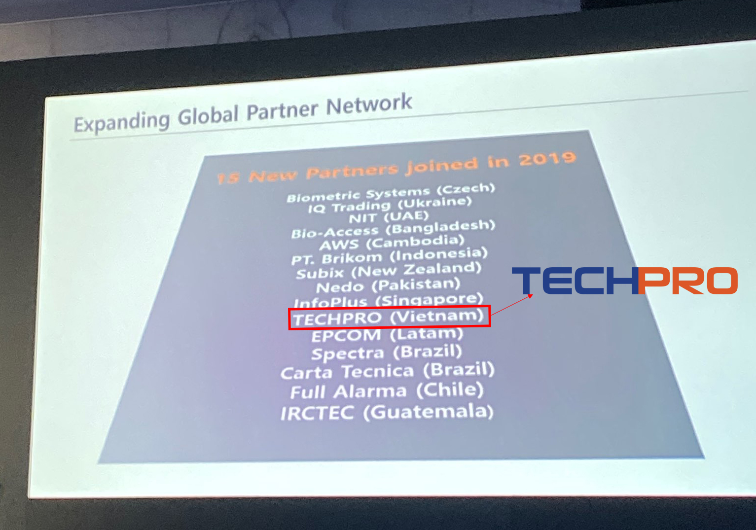 TECHPRO tham dự hội nghị đối tác toàn cầu 2019