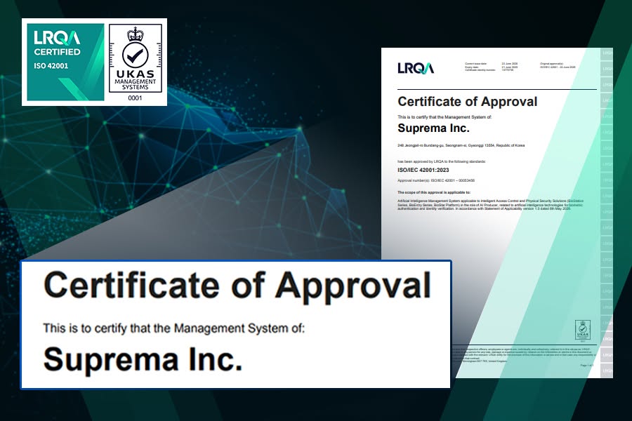 Suprema đạt chứng nhận ISO/IEC 42001 cho hệ thống quản lý trí tuệ nhân tạo